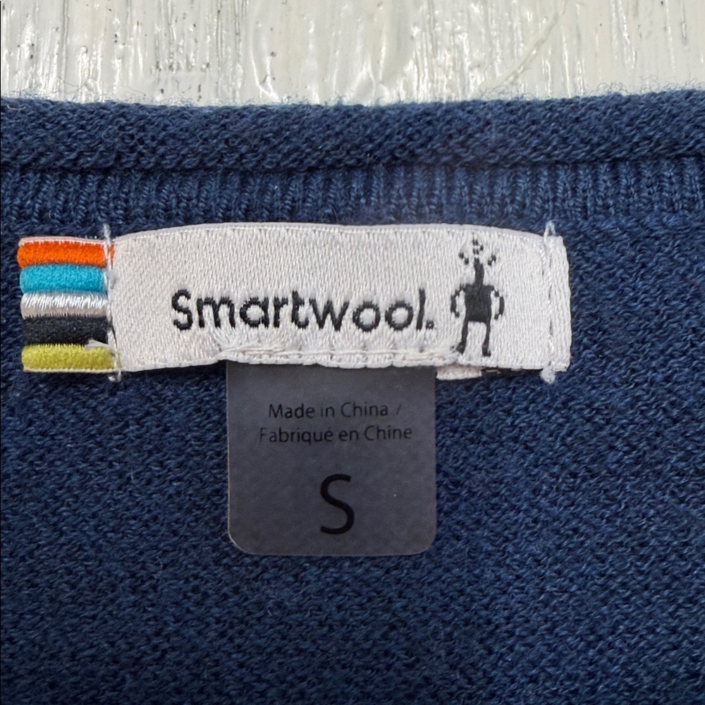 Smartwool Shadow Pine Blue And Gray Colorblock Lo… - image 2
